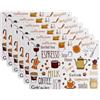 Oceano Tovagliette Americana Plastica Lavabili 6 Pezzi 28x43 cm -decorata Cucina
