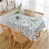 Anevous Tovaglia lavabile, impermeabile, 70 x 70 cm, facile da pulire, in plastica, elegante tovaglia cerata, per sala da pranzo, soggiorno, balcone, giardino, albero bianco