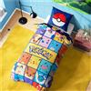 Get Trend Pokemon Copripiumino Singolo Reversibile 135x200 cm e Federe Cuscini Set Letto Bambini e Adolescenti, Accessori Camera da Letto (Multi Pokemon Singolo)