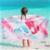 WERNNSAI Telo Mare per Bambini Sirena - 76x150cm Asciugamani Senza Sabbia per Ragazze Tovagliolo di Bagno a Secco Rapida Copertura Della Spiaggia Tovaglioli di Spiaggia Assorbenti