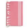 SACAR Telo Mare Fouta - 100% Cotone Assorbente e Leggero - Ideale per Spiaggia, Piscina, Fiume, Campeggio e Casa (PINK Singolo 90x180 cm)