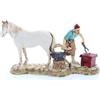 Moranduzzo Maniscalco per Presepe da Cm 10 Scala 1:20 - Statuine Presepe Indistruttibili - Stile 700', Pittura Rifinita a Mano, Prodotto Ufficiale, Made in Italy, Scultore M. Landi