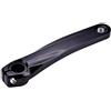 Germerse Pedivella bici, in lega di alluminio bicicletta pedivella sinistra bicicletta manovella gamba per Shimano XTR XT 590 610 SLX guarnitura, Nero