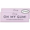 OH MY GUM! Gomma da masticare naturale in ciliegia, confezione da 2 (10 pezzi/confezione) | Gomma da masticare 100% a base vegetale senza aspartame | Gomma da masticare senza zucchero e buona per i