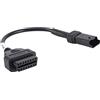 Ladieshow Connettore Adattatore diagnostico da 4 Pin a OBD2 Ducati Panigale Fit per Multistrada 1200 2010-2014