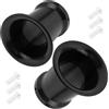 Windance 2PCS 50mm 1.97pollici Filtro Aria per Carburatore Tromba Velocità Stack Imbuto Compatibile per PE VM 21mm 24mm 26mm 28mm 30mm, CNC Alluminio Carb Ingresso Ventosa Cup (Nero)