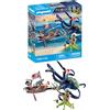 PLAYMOBIL Pirates 71419 Pirata Contro Piovra Gigante, Pirati Contro Deepers, la Piovra ha Una Vera Funzione di spruzzo d'Acqua, con Molti Accessori, Giocattolo per Bambini dai 4 Anni in su