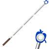 Kalexion Estensione per lucernario apribile, asta per finestra da tetto, in acciaio inox con gancio per bastone, gancio per finestra per finestre alte difficili da raggiungere (110 cm)