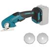LIROPAU Forbici universali a batteria, compatibili con Makita 21 V, forbici elettriche senza fili con 2 lame e chiusura di sicurezza, profondità di taglio 6 mm, tagliano cartone, moquette, pelle, plastica