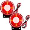 Aicharynic Sistema di allarme di sicurezza 120dB Sirena: 2 pezzi Allarme luminoso elettronico per casa, Mini allarme sonoro luminoso lampeggiante, Allarme elettronico 12V Mini-sirena per impianti di allarme