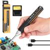 Strixorn Saldatore a Stagno a Batteria, Mini Saldatore Cordless Digitale, 96 W Saldatore a Batteria Professionale, Tipo-C, Display LCD, Temperatura Regolabile, Saldatore a Punti per Saldatura
