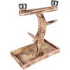 TIAKI Posatoio per uccelli TIAKI in legno - L 50,5 x P 29 x H 52 cm