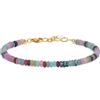 COAI Collana da Donna di Perline Colorate Arcobaleno, Collana da Donna Estiva con Bracciale Abbinato