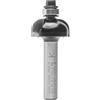 ENT 14668 Fresa concava carburo, Albero (S) 8 mm, diametro (D) 21,5 mm, NL 9,5 mm, R 6 mm, SL 32 mm, con cuscinetto a sfere