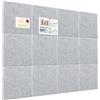 Okydoky Bacheca in feltro autoadesiva, 120 x 90 cm, lavagna per promemoria, bacheca in sughero, per casa, ufficio, scuola, grigio (GY-3030-12p)
