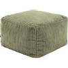 icon Amara Poggiapiedi, Pouf Poltrona per Adulti con Riempimento Inclusa, Tessuto Velluto a Coste, Piccola Pouf Sacco, Sgabello, Camera da Letto, Soggiorno, Mobili per il Soggiorno, Verde Salvia