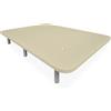 DUÉRMETE ONLINE - Base rivestita 3D extra resistente con grande stabilità e 5 barre trasversali + 6 gambe metalliche filettate da 25 cm, 135 x 190, beige
