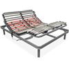 Homey - Letto elettrico articolato Flexipro con 5 piani e struttura rinforzata - Ergonomico, affidabile e silenzioso, motore tedesco, 135 x 190