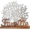 Gilde Figura decorativa oggetto decorativo - Simbolo - Albero della vita - Decorazione per interni - Regali donne - Altezza 41 cm, colore argento