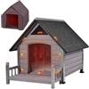 X-ZONE PET Cuccia per cani da esterno con fodera isolata, cuccia invernale per cani di piccola e media taglia con telaio in ferro anti-morso, cuccia riscaldata al 100% isolata