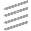 Alberts GAH-Alberts 498603 476755 - Profilo protettivo per scale, in alluminio anodizzato, 1000 x 24,5 x 20 mm, set da 4 pezzi
