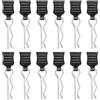 CJMUQHEHH 12 Pezzi Clip Carrozzeria RC in Acciaio Inox, Clip per Guscio Corpo Auto RC, Compatibili con Accessori RC 1/10, 1/12, 1/16, Ricambi Haiboxing, Deerc, Traxxas, RC Nitro, Nero