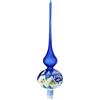 Holyart Puntale Albero Natale Dipinto Vetro soffiato 35 cm Blu