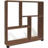 Generico Modulo Libreria con 5 vani (L.80 x P.24 x H.83,5) cm, colore noce