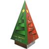 Touch Organic Cofanetto Albero del Tè di Natale | 32 Bustine Piramidali | 4 Tè Festivi | Bianco, Verde, Sencha, Litchi | Regalo Gourmet ed Elegante | Edizione Limitata Festiva