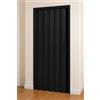 ESTO Porta a Soffietto da Interno 84 x 215 cm Misura, Economy, Premium, Deluxe quality, Porta Scorrevole 10 Colori diversi Bianco, Noce, Legno Scuro e Chiaro (Deluxe, Nero)