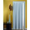 Generico Porta a Interna Soffietto in PVC, Misura 84 x 215 cm, Riducibile e Reversibile, Spessore 6 mm, Senza Serratura con Chiusura Maniglia Magnetica, Prodotto già assemblato; MADE IN ITALY (Bianco)