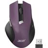 acer Mouse Wireless Ergonomico, mouse computer ottico USB senza fili, 2,4 GHz con ricevitore mini USB, 1600 DPI regolabile, 6 pulsanti, compatibile con PC/Mac/Laptop/Chromebook
