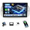 SIXWIN Qualcomm 8 Core 4+64G Android 15 Autoradio per FIAT 500 2007-2015 con CarPlay/Android Auto/DSP,1280 * 720,9 Pollici HD Schermo con WiFi6 Navi Bluetooth 5.1 RDS/FM+Relecamera