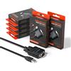 DriverGenius SerialPulseX | Adattatore USB a Seriale/RS232 con 9 x LEDs (Segnali RS232 Pin Completo) - Strumento Affidabile per PLC - Windows 11, macOS, Linux【6 Pz/Conf. USB232A-E-A】