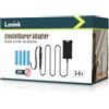 Lenink Adattatore per batteria regolabile da 3-6V, ricambio per 2-4 batterie AA per termometri, stazioni meteo, campanelli wireless, sveglie, luci LED, decorazioni e altro (1,8m, Nero)