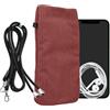 kwmobile Custodia Velluto a Coste con Chiusura Magnetica per Smartphone XL - 6,7/6,8 - Portacellulare Tracolla - Borsa Porta Cellulare da Collo Universale