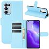 Fertuo Cover per OPPO Find X3 Lite 5G, Custodia Portafoglio Cover a Libro in Pelle Flip Case con Silicone Bumper, Fibbia Magnetica, Porta Carte, Kickstand, per OPPO Find X3 Lite 5G, Blu