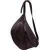 SH Leder - Borsa da cintura in vera pelle per donna, unisex, per festival e viaggi, grande, 49 x 28 cm, Daniela G768, marrone scuro., Grande