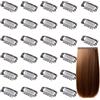 Andibro 30 clip per parrucca, clip in metallo a forma di U, per extension di capelli da 32 mm, 9 denti, accessori per extension, parrucche intrecciate