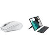 Logitech MX Anywhere 3S for Mac, mouse wireless Bluetooth compatto, 8000 DPI su qualsiasi superficie, Flip Folio, custodia con tastiera per iPad Pro (M4) e iPad Air da 13 pollici (M2 e M3), ITA QWERTY
