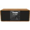 TELESTAR TOP 250 - Radio DAB+/Internet (stereo, 2 × 10 W, Bluetooth Audio-Streaming & funzione di invio, registrazione USB, sistema di emergenza, controllo tramite app) - Legno