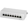 LOGILINK PATCHPANEL Cat.6A Tisch/Wand 8-Port, Gris