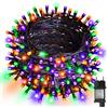 cshare Halloween Decorazioni Luci, 20M 200LED Catena Luminosa Decorative Arancioni-Viola-Verde Alimentate a Corrente con Timer & Impermeabili, Decorazioni Spettrali di Halloween da Esterno ed Interno