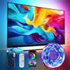 Liwqolx RGBIC Striscia LED 4 metri, TV LED Lights for 50-70 Inch, TV Lights Backlight Behind, Music Sync Bluetooth APP and Remote Control, USB Powered for Bedroom/Gaming