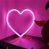 HFHungkeong LED Neon Segno del Cuore,Love Hearts Luce al neon per dormitorio per camera da letto per ragazze rosa,Lampada Heart per Matrimonio San Valentino Festa della Mamma