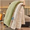 GOFOHIMI Piumino Matrimoniale Invernale Caldo Piumone, Trapunta Invernale in Lana di Agnello, Coperta Matrimoniale Queen Size Singola Doppia Cashmere, Leggero e Caldo,Verde,180x220cm(3.5kg)