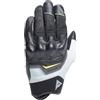 DAINESE - Ermex Gloves, Guanti Moto Estivi, Traspiranti con Inserti in Mesh, Protezioni Rigide sulle Nocche, Rinforzi in Pelle, Touchscreen, S, Nero e Verde