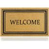AMARU DOOR MATS Zerbino Stylish Welcome Fibra di Cocco - 70x40cm - Zerbino Ingresso Casa con Superficie Antiscivolo in PVC e Fibra Cocco - Per Corridoi,Porte Esterne-Accessori per la Casa-Design Minimalista Originale