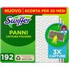Swiffer Panni Catturapolvere Pavimenti Casa Dry Ricarica 192 Panni , Per Catturare E Intrappolare 3 Volte Più Polvere, Sporco E Peli Di Una Scopa Tradizionale