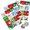 FEPITO 36 Pz Natale Button Pins Mini Pinback Button con Cartoline di Natale per Bambini Forniture per Feste di Natale